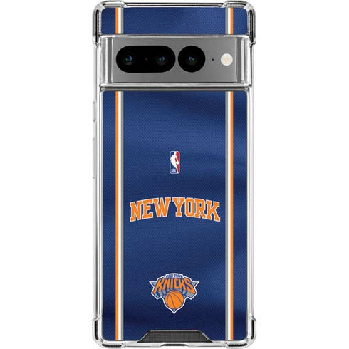 NBA New York Knicks Jersey Google Pixel 7 Pro Clear Case